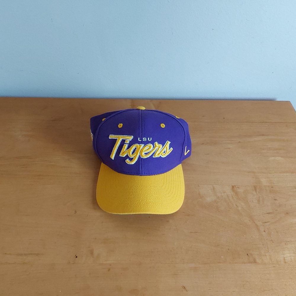 LA-LSU Tiger Football Purple/Gold Cap